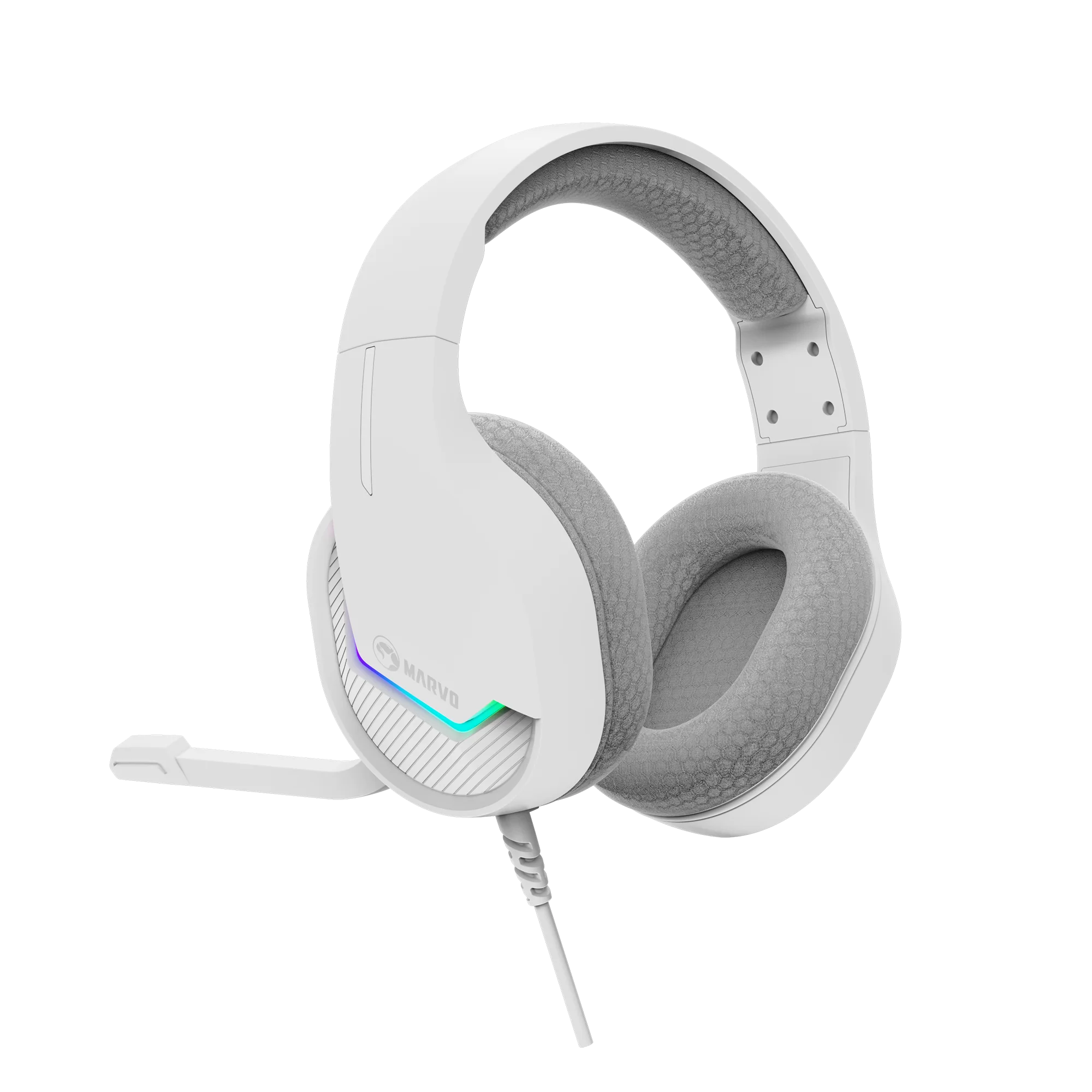 Marvo Tactic 40 Wired Gaming Headset - White Marvo Tactic 40 Wired Gaming Headset - White